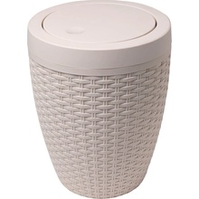 Addis Rattan Bath Bin Calico, Krémovobiely 5 l