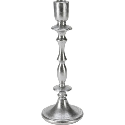 SVIETNIK 28CM STRIEBORNÝ