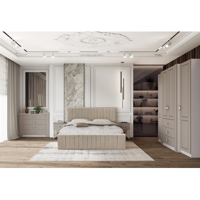 IRIM Тапицирано легло Boutique 180 / 200 кашмир / капучино мат