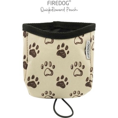 Firedog QuickReward vrecko na maškrty nylon Labky béžové