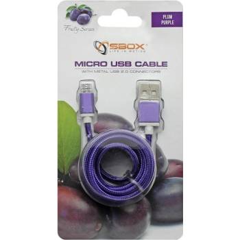 SBOX USB-10315U USB 2.0/MicroUSB, fialový