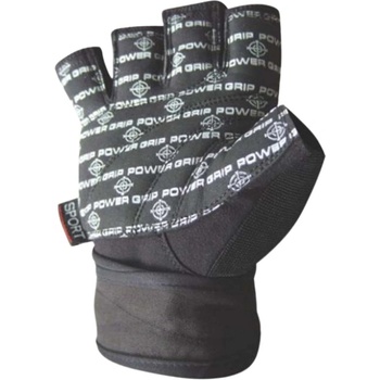 Power System Training Gloves with Wristwraps | Power Grip - Black XL