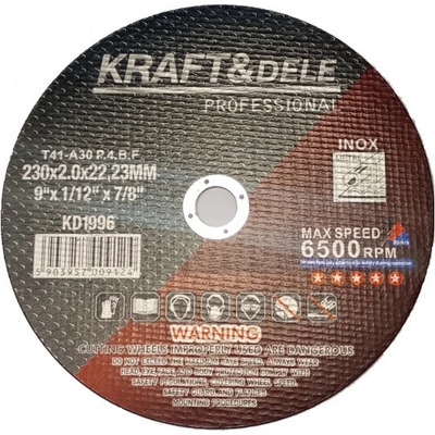 Kraft & Dele Brusný kotouč 230 x 2,0 x 22,23 mm KD1996