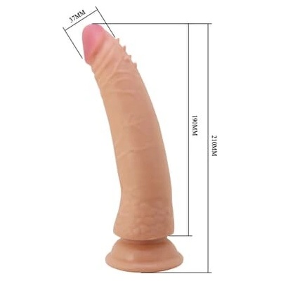 Party Up dildo z cyberskóry telovej farby 21 cm Steven