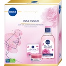 Kosmetické sady Nivea Face Rose Touch hydratační denní gel-krém 50 ml + micelární voda 400 ml dárková sada