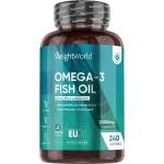 WeightWorld Омега-3 EPA - 660 mg / DHA - 440 mg - Рибено масло за сърцето, мозъка и зрението, 240 софтгел капсули за 4 месеца прием (124017 WW)