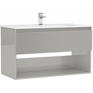 Gala Комплект стенен шкаф Gala Daily сив, 1 чекмедже с мивка 100 см (G7895730)