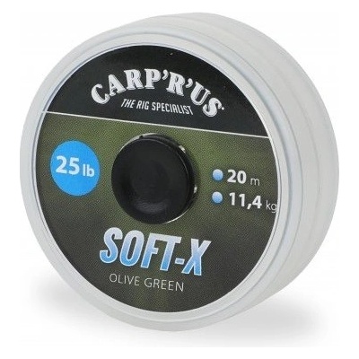 Carp 'R' Us šnúra Soft-X Olive Green 20m 25lb
