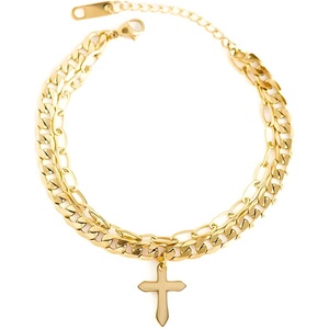HARAHU Гривна Gold Cross - Златна KP28710