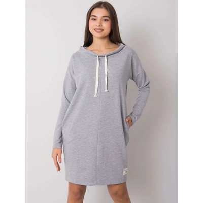 Dámske mikinové šaty RV-SK-7160.43P gray