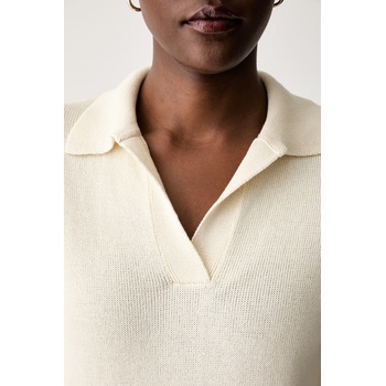 Weekend Max Mara тениска с яка дамска от памук WKDALBERO (2625366151600)