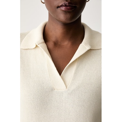 Weekend Max Mara тениска с яка дамска от памук WKDALBERO (2625366151600)