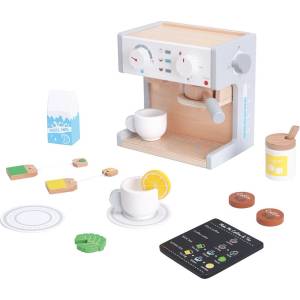 Lelin Игрален комплект Lelin - Кафе машина, с чашки за кафе и чай (L40216) - baby