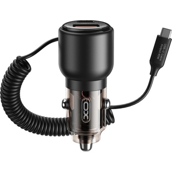 Image 1 of XO Бързо зарядно 65W за кола XO car charger CC59 QC 1x USB 1x USB-C (CC59)