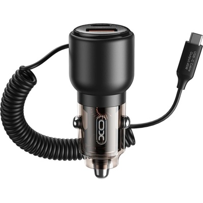 XO Бързо зарядно 65W за кола XO car charger CC59 QC 1x USB 1x USB-C (CC59)