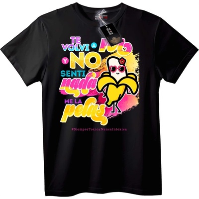 NOONEBRAND Тениска Токсична Банана - 4XL, White