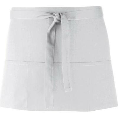 Premier Workwear Pracovní zástěra krátká s kapsami PR155 Silver Pantone 428 60x33cm