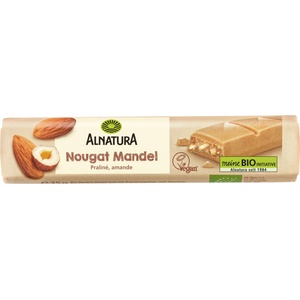 Alnatura Био блокче с нуга и бадеми - 35 г