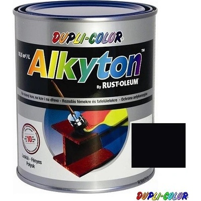 Alkyton hladký polomat RAL 9005 0,75 l černá