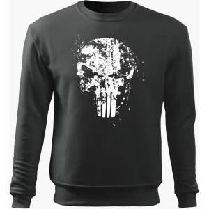 DRAGOWA мъжки суитшърт Frank the Punisher, сив, 300г/м2 (11359)