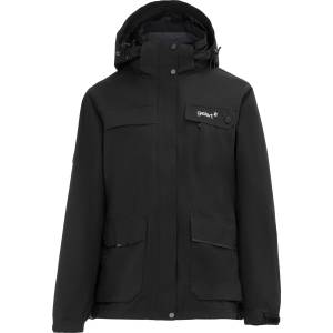 Gelert Дамско поларено яке Gelert Womens 3-in-1 Windproof Fleece Lined Detachable Hood Long Sleeve Jacket - Black