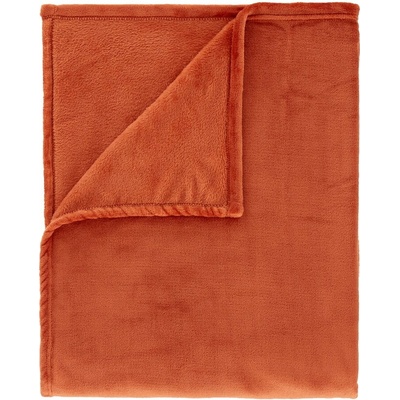 Catherine Lansfield Raschel Velvet deka oranžová 130x170