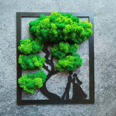 Strom bonsai s mladým párem – elegantní svatební dárek