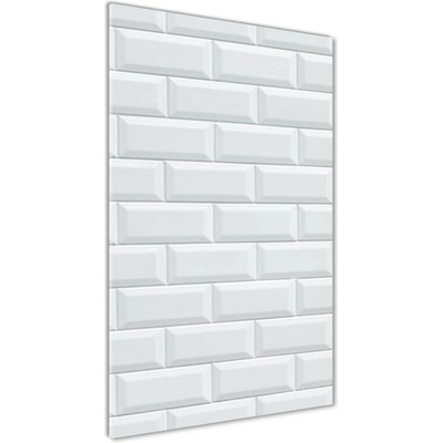 Vertikálny fotoobraz na skle Keramická stena 50x100 cm