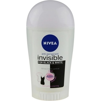 Nivea Invisible for Black & White Clear deostick 40 ml