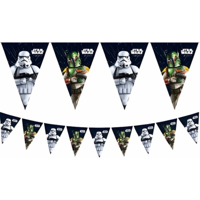 Procos GIRLANDA vlaječková Star Wars Galaxy 2,3 m – Zboží Dáma