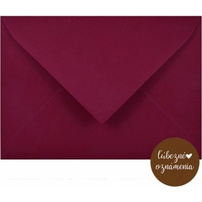 Obálka B6 - 120 g - bordová burgundy
