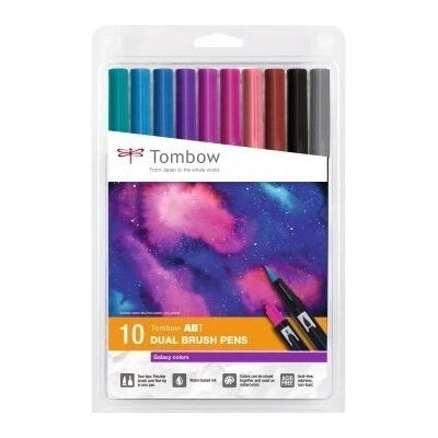 TOMBOW Sada oboustranných fixů ABT DUAL BRUSH PEN - GALAXY
