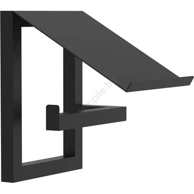 Luminex Стенна поставка за тоалетна хартия 17x15 см черна (LU9887)