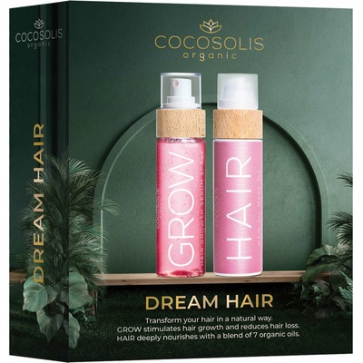 Cocosolis Dream Hair olejová maska 110 ml + Cocosolis Grow sprej pre rast vlasov a posilnenie od korienkov 100 ml