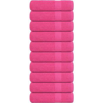 vidaXL Кърпи за баня FROGN 10 бр. Розови 100x150 см 360 г/м2 (137054)