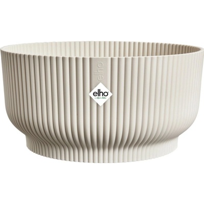 elho Miska na rostliny Vibes Fold Bowl lněná bílá 25 x 12 cm