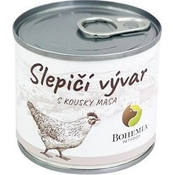 Bohemia Pet Food Slepačí vývar s kúskami mäsa 140 ml