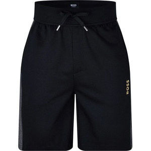 Boss Поларени къси панталони Boss Men's Fleece Jogger Shorts - Black/Gold 001