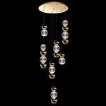 ELMARK Diamond led ПЕНДЕЛ 28w 3000k, ЗЛАТО (955diamond2830pgd)