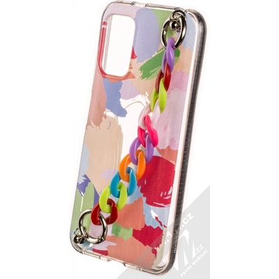 Pouzdro 1Mcz Color Chain TPU s barevným řetízkem Xiaomi Redmi Note 10 5G, Poco M3 Pro černé