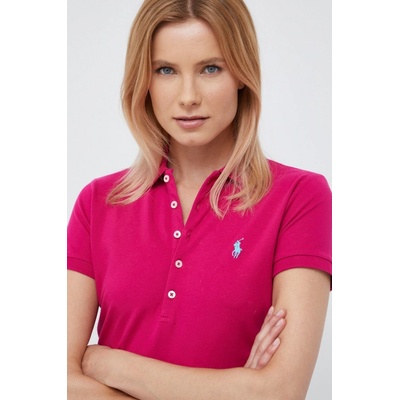 Polo Ralph Lauren Polo tričko dámsky s golierom 211870245034 ružová