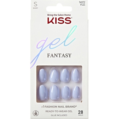 KISS Nalepovacie nechty Gél Fantasy Day 1 Blue 28 ks
