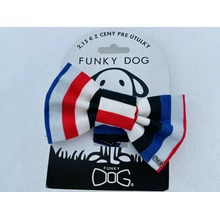 Funky dog Motýlik farebný pásik