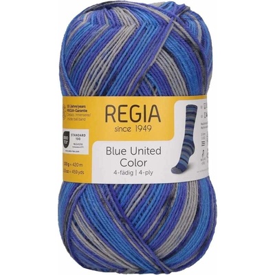 Regia 4-Ply 3221 Blue united Mosaic Blue Color