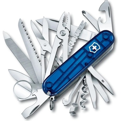 Victorinox Swiss Champ 91 mm, transparentní modrý