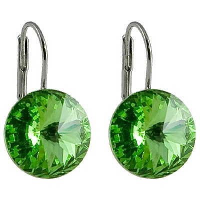 JSB Rivoli se Swarovski Elements Peridot vs-44112214per zelené
