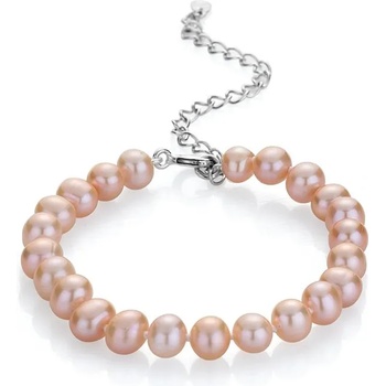 Image 1 of Swan Гривна със сладководни розови перли 7, 5-8мм R04378BR Swan