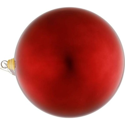 DECOLED Velká vánoční ozdoba vínová lesklá 30 cm plastová koule
