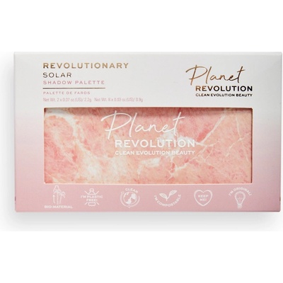 Revolution Beauty Planet Revolution Revolutionary Solar Marble Eyeshadow Palette Сенки палитра 11, 6gr