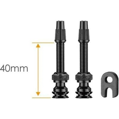 Ciclovation Light-weight 40mm čierny bezdušový ventil